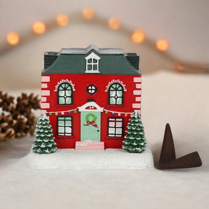 Christmas House Incense Cone Burner