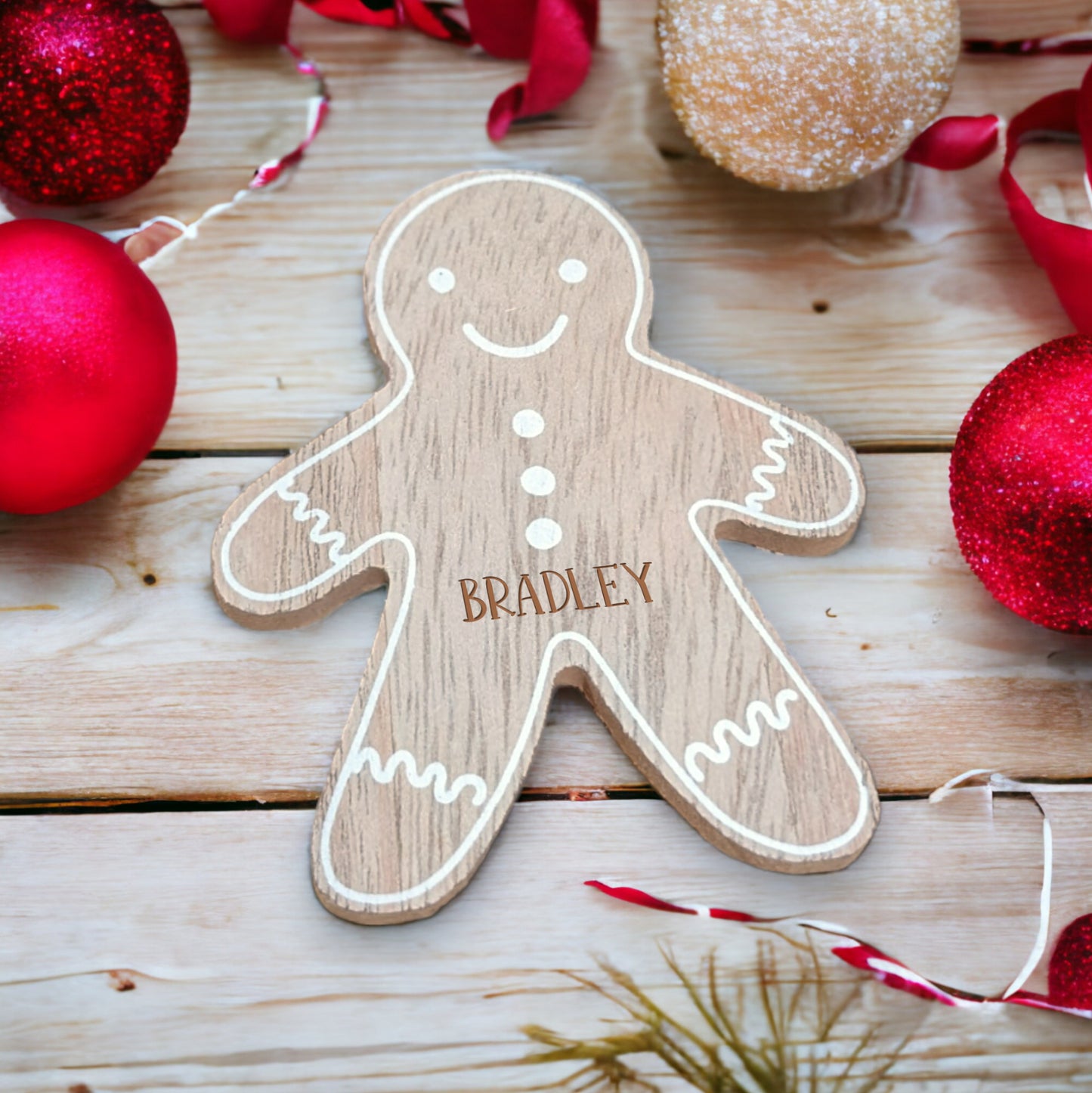 Gingerbread Man Coaster with Name