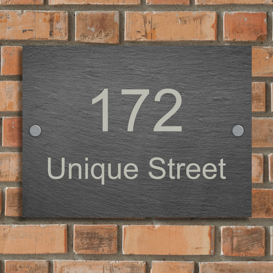 Simple Rectangle House sign