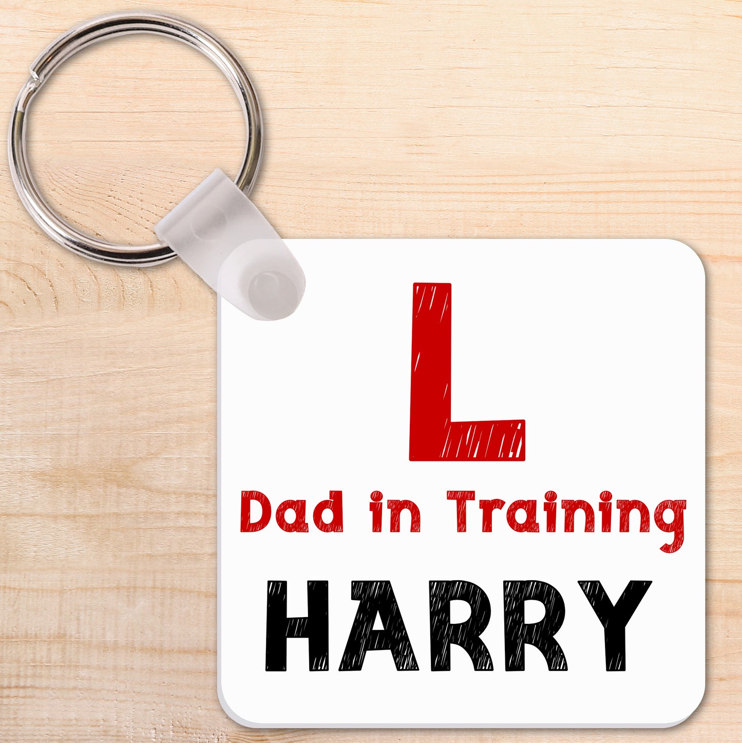 Dad in Training Keyring