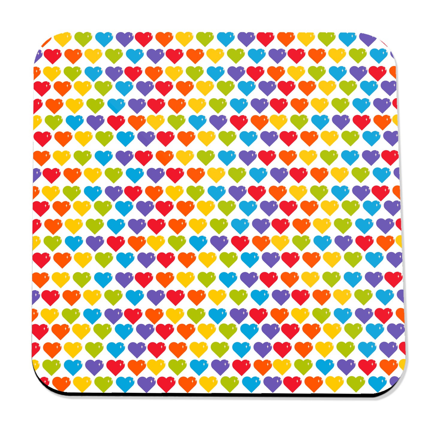 Rainbow Hearts Coaster