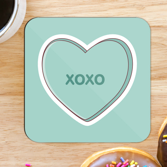 'XOXO' Love Heart Coaster