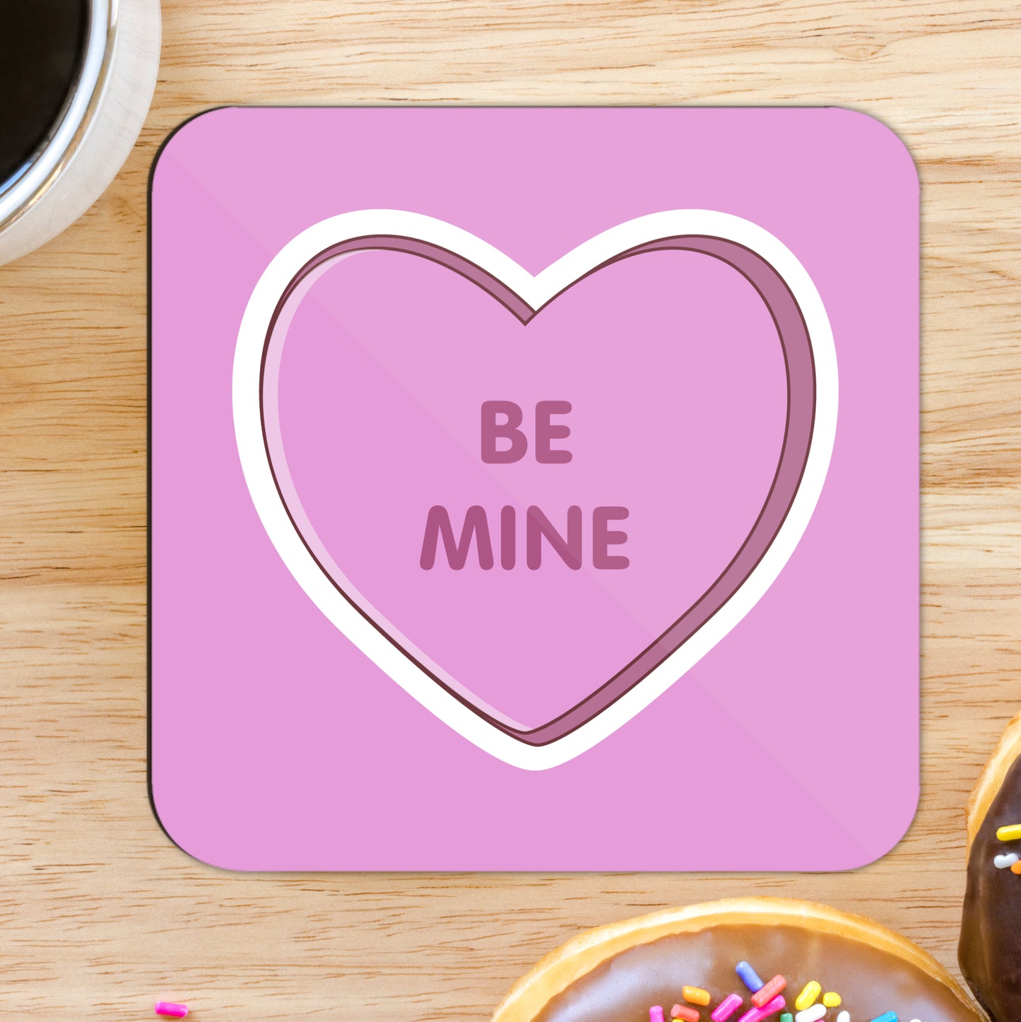 'Be Mine' Love Heart Coaster