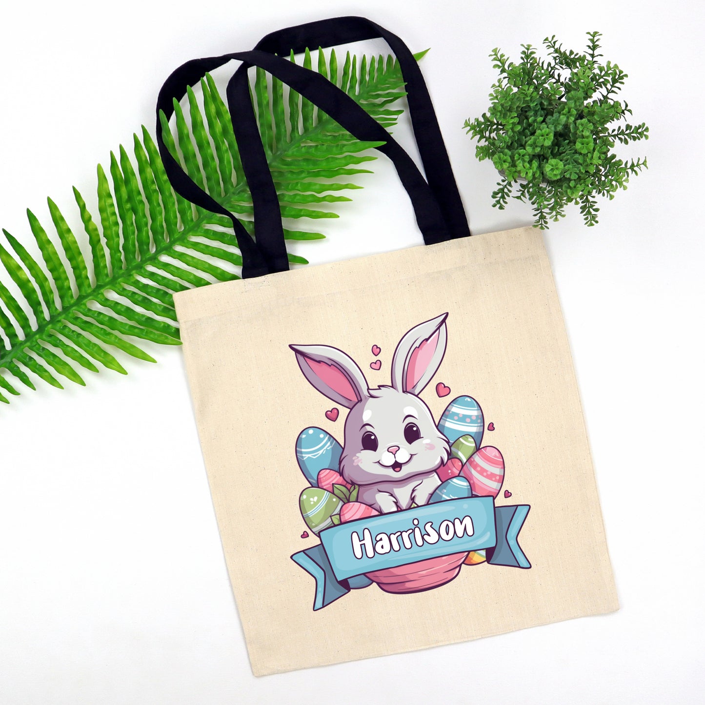 Blue Easter Tote Bag